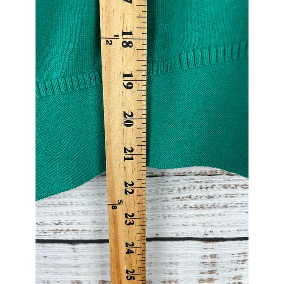 Banana Republic OVERSIZED JOHNNY-COLLAR SWEATER Kelly Green Linen XS Small Boxy - Picture 7 of 10